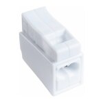 Sib - borne de connexion blanche - 2 fils - fil souple / fil rigide - vendu par 100