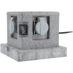 Zenitech - borne jardin ip44 4 x 16a + 2 interrupteurs c�ble h07rn - f 3g1, 5mm� 4, 5m