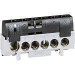 Bornier de phase - 5 bornes c�ble 6 � 25 mm� + 1 c�ble 10 � 35 mm� - noir - legrand