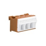 Bornier phase sans vis 11x4mm2 + 3x25mm2 hager kn14p