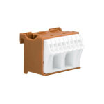 Bornier phase sans vis 8x4mm2 + 2x25mm2 hager kn10p