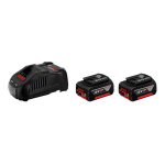 Bosch professional - pack de 2 batteries bosch gal 1880 cv - 1600a00b8j - 18v - 5. 0ah avec chargeur
