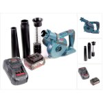 Bosch gbl 18 v - 120 souffleur de feuilles sans fil avec 1x bosch gba 18v 5, 0 ah batterie + chargeur ...