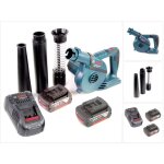 Bosch gbl 18 v - 120 souffleur de feuilles sans fil avec 2x bosch gba 18v 5, 0 ah batterie + chargeur ...
