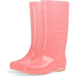 Bottes de pluie transparentes pvc imperm�ables antid�rapantes pour femmes - chaussures pluie avec doublure ...