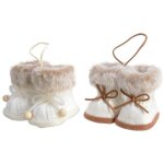Bottes en polyester avec fourrure de 9 cm. pice unique.