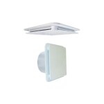 Unelvent ? bouche vmc orientable extra plate ?100 mm ? d�bit 15 / 75 m3 / h ? 4 volets r�glables pour ...