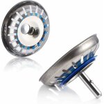 Bouchon vier inox 2pcs bouchon de crpine pour viers en acier inoxydable couvercle de filtre vier ...