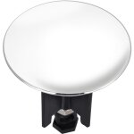 Wenko - bouchon d'vier pluggy xl, bonde de lavabo, laiton,  6, 2x6, 6 cm, blanc