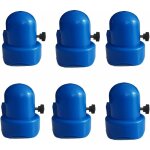 Bouchons d'extr�mit� de trampoline - bleu - filet de s�curit� pour poteau de lit de saut - capuchon de ...