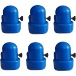 Bouchons d'extr�mit� de trampoline - bleu - filet de s�curit� pour poteau de lit de saut - capuchon de ...