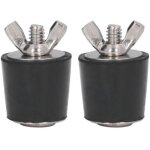 Bouchon hivernage piscine, 25 mm bouchon caoutchouc avec �crou papillon in acier inoxydable pour tuyauterie ...