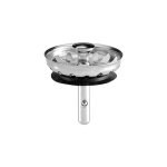 Bouchon de panier en acier inoxydable dm 52 mod. lux pour bonde