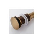 Mowze - bouchon de vidange de bassin vintage pop - up drain clicker pas de dversement bronze universel ...
