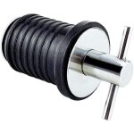Bouchon de vidange marin r�glable, bouchon de vidange en caoutchouc avec poign�e en acier inoxydable ...