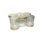 Bouchonnerie jocondi - pack 6 confituriers 200ml couvercle dor