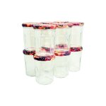 Bouchonnerie jocondienne - bouchonnerie jocondi - pack 12 confituriers 385ml couvercle d�cor fruits