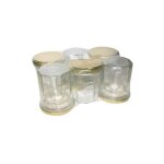 Bouchonnerie jocondi - pack 6 confituriers 200ml couvercle dor