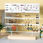 Boucles d'oreilles organisateur support bijoux prsentoir bois support boucle d'oreille organisateur ...