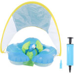 Bou�e b�b� piscine avec auvent amovible protection solaire - cercle de natation enfants diam�tre int�rieur ...