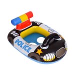 Boue de natation gonflable pour enfants, flotteur de piscine, voiture de police, boue de natation gonflable ...