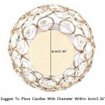 Bougeoirs en cristal doré lot de 2 bougies chauffe - plat bol en métal luxueux candélabre 12 cm de haut ... Bougeoirs en cristal doré lot de 2 bougies chauffe - plat bol en métal luxueux candélabre 12 cm de haut ...