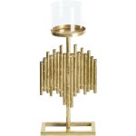 Beliani - bougeoir dor chandelle en mtal en forme d'orgue 47 cm accessoire dcoratif nias