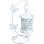 Bougeoir �lectrique en rotin � suspension papillon, chandelier creux en fer forg�, lampe porte - bougie, ...