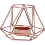 Bougeoir g�om�trique moderne, bougeoir en fer de style simple, pour mariage, vacances, �v�nements, d�corations ...