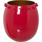Bougeoir en métal émaillé rouge °20x22 cm Bougeoir en métal émaillé rouge °20x22 cm