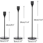 Bougeoirs bougeoir noir, bougeoir conique en fer forg� � une t�te, bougeoir bougeoirs centres de table ...