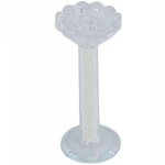 Bougeoir en verre perl ide cadeau cristal 14x5. 8 cm