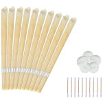 Bougies auriculaires pour le nettoyage 10 pi�ces, kit de suppression de c�rumen avec cire d'abeille naturelle, ...