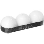 Bougie boule rustique many blanc 88g atmosphera crateur d'intrieur