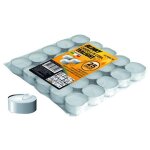 Bougie chauffe - plat en cire, bo�te de 25 pi�ces, 3, 8 x 1, 5 cm