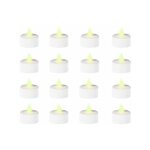 Bougie chauffe plat led blanc piles incluses - lot de 16 - silumen