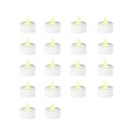 Bougie chauffe plat led blanc piles incluses - lot de 18 - silumen