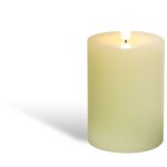 Bougie led 10 cm en cire vritable - bougie decorative  piles flamme vacillante