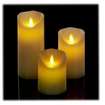 Bougie led, lot de 3, bougies lectriques, flamme vacillante, dco maison, interrupteur marche - arrt, ...