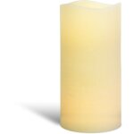 Wecandle  - bougie led gante ivoire 30 cm de hauteur en cire vritable - bougie  led 30 cm - grande ...