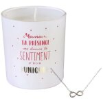 Bougie parfum�e marbella + bracelet surprise