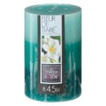 Bougie parfum�e ronde  trio  310g fleur de tiar�