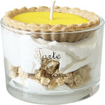 Bougie parfum�e tartelette au citron fabriqu�e en provence