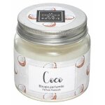 Bougie parfum�e en verre  bocal  65g coco