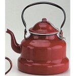 Bouilloire rouge cafeti�r