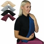 Bouillotte longue chauffante - 12 x 80 cm - bleu - vivezen