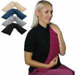 Vivezen - bouillotte longue chauffante - 12 x 80 cm - prune