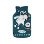 Bouillotte polaire imprim�  igloo  34cm bleu