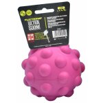 Boule atomique xs: jouet en caoutchouc avec silent squeaker atomic ball fuxtreme pour chiens