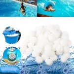 Aougo - boules filtrantes, boules filtrantes de piscine, 500g remplacent 18 kg de sable filtrant, pour ...